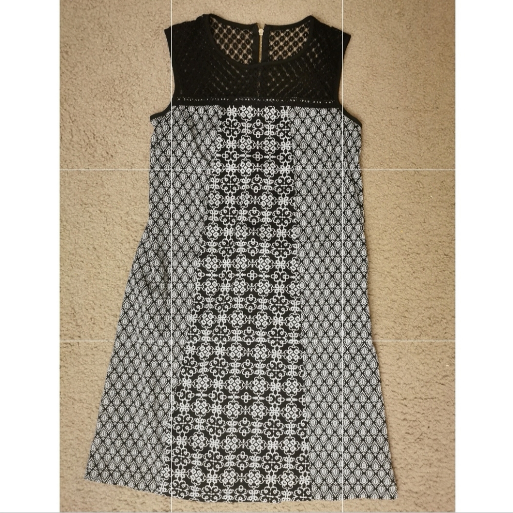 Xhilaration Black and White Shift Dress